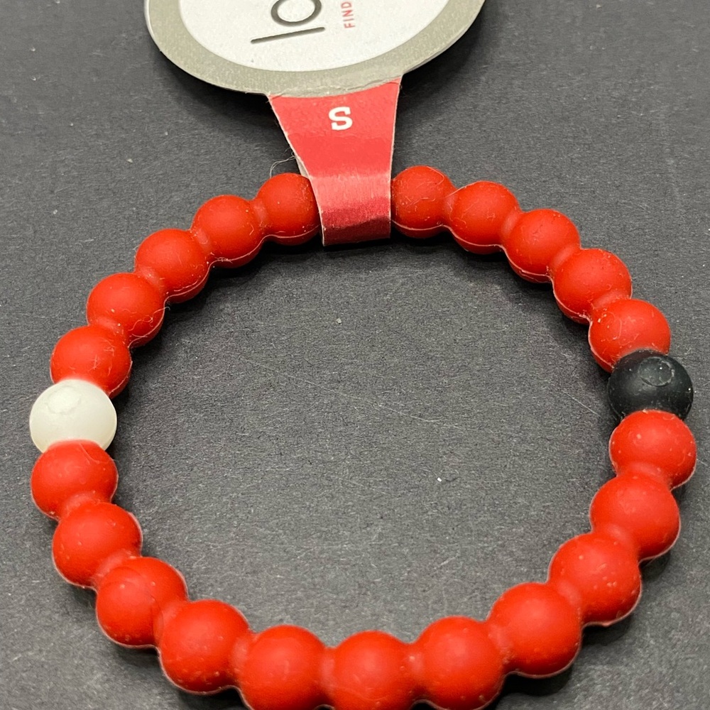 Item 123 Lokai RED LOVE Beaded Bracelet Medium - Balance Mindfulness